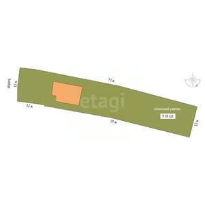Дом 125м², 2-этажный, участок 958 сот.