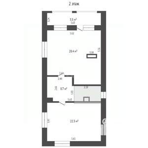 Дом 127м&sup2;, 2-этажный, участок 5 сот.  