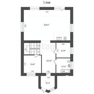 Дом 169м&sup2;, 2-этажный, участок 8 сот.  