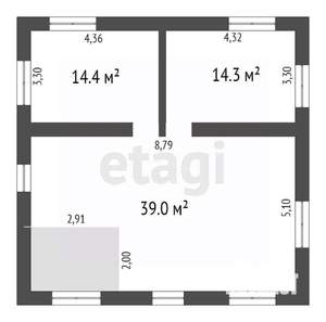 Дом 227м&sup2;, 2-этажный, участок 8 сот.  