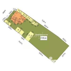 Дом 150м&sup2;, 2-этажный, участок 17 сот.  