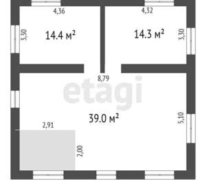 Дом 227м&sup2;, 2-этажный, участок 8 сот.  