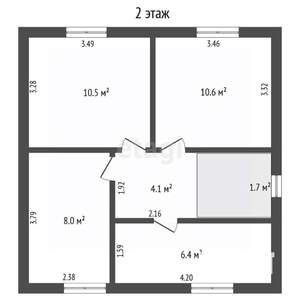 Дача 95м&sup2;, 2-этажный, участок 4 сот.  