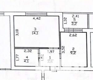 1-к квартира, вторичка, 31м2, 4/9 этаж