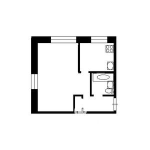 1-к квартира, вторичка, 32м2, -2/5 этаж