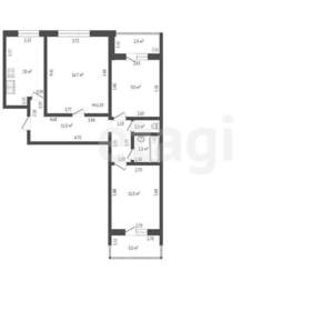 3-к квартира, вторичка, 62м2, 7/9 этаж