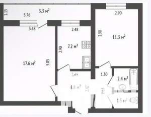4-к квартира, вторичка, 80м2, 5/5 этаж