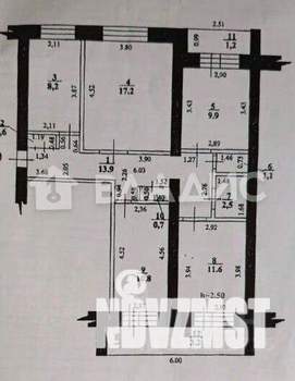 4-к квартира, вторичка, 77м2, 4/9 этаж