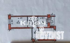 2-к квартира, вторичка, 48м2, 1/5 этаж