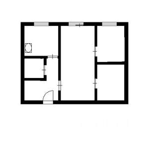 2-к квартира, вторичка, 55м2, 1/5 этаж