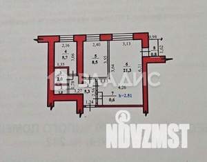 2-к квартира, вторичка, 45м2, 8/9 этаж