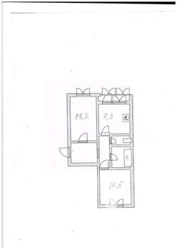 2-к квартира, вторичка, 49м2, 3/5 этаж