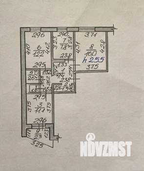 3-к квартира, вторичка, 62м2, 9/10 этаж