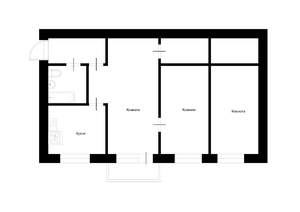 2-к квартира, вторичка, 47м2, 4/5 этаж