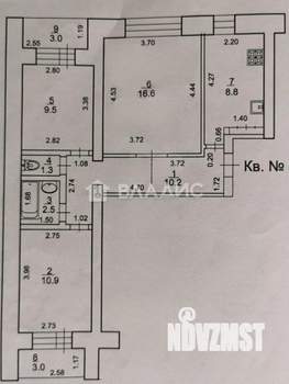3-к квартира, вторичка, 60м2, 4/9 этаж