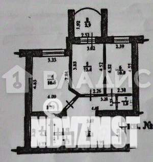 2-к квартира, вторичка, 67м2, 9/9 этаж