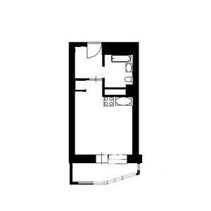1-к квартира, вторичка, 35м2, 4/5 этаж