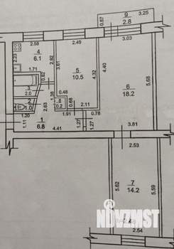 3-к квартира, вторичка, 59м2, 4/5 этаж
