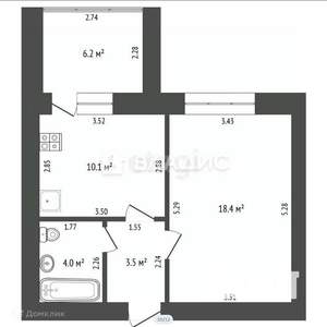 1-к квартира, вторичка, 36м2, 9/9 этаж