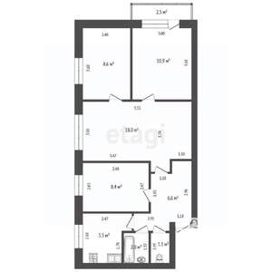 4-к квартира, вторичка, 61м2, 2/5 этаж