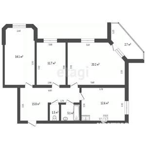 3-к квартира, вторичка, 78м2, 2/5 этаж