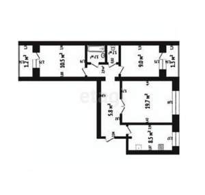 3-к квартира, вторичка, 60м2, 9/9 этаж
