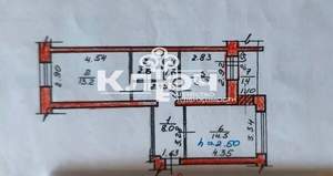2-к квартира, вторичка, 48м2, 1/5 этаж