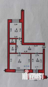 2-к квартира, вторичка, 60м2, 4/5 этаж